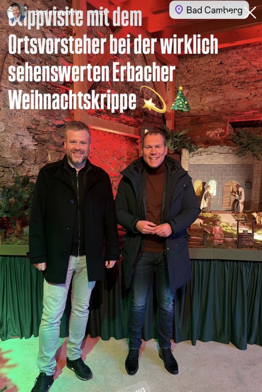 Bürgermeister besucht die Krippe
