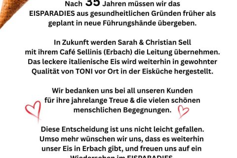 Sellinis übernimmt das EisParadies