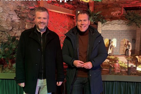 Bürgermeister besucht die Krippe