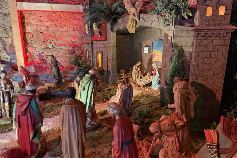 Kirchenkrippe in der Sellinis Scheune
